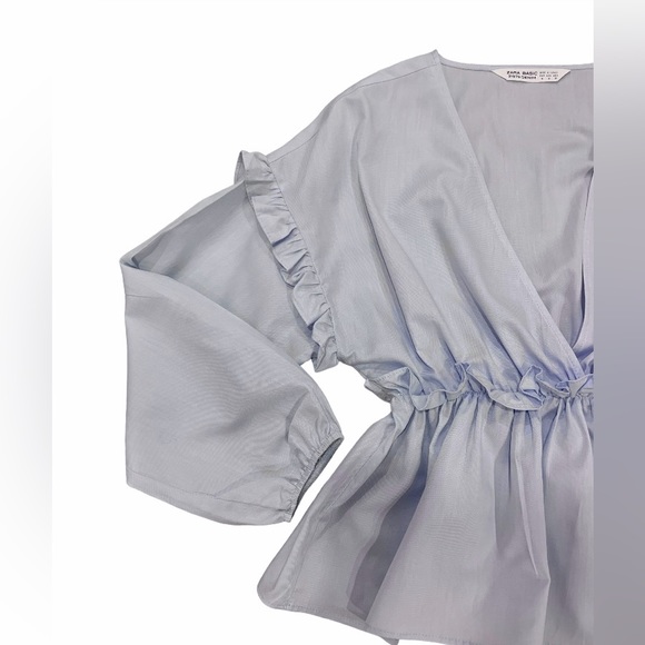 Zara Basics Ruffle Blouse - Picture 2 of 3